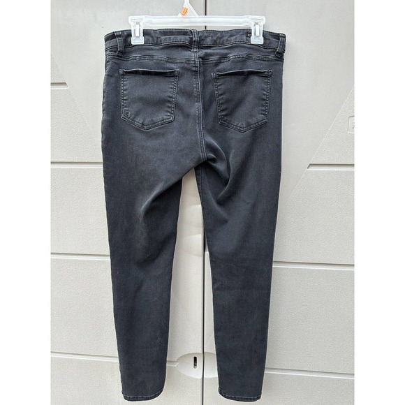 Kut From The Kloth Connie Snap-hem Ankle SKINNY Jeans Washed Black Size 8 - Picture 3 of 8